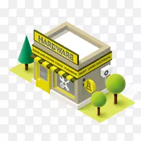 DIY商店电脑硬件免费剪贴画3D商店