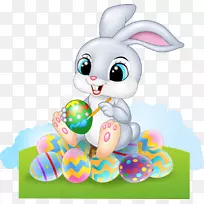 复活节兔子卡通兔兔彩蛋