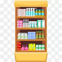 医药药房-免费剪贴画-食品店橱柜