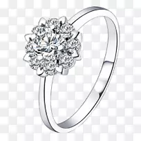 订婚戒指珠宝立方氧化锆结婚戒指-珠宝