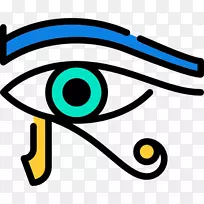 古埃及可伸缩图形眼睛的ra符号图标-眼睛