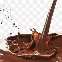 咖啡牛奶巧克力球-手绘巧克力图片食物图标，咖啡与牛奶滴溅