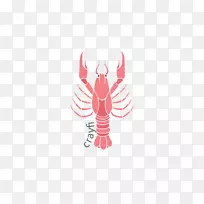 海鲜蟹牡蛎图例-龙虾