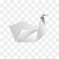 折纸角图案-白天鹅