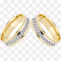 婚戒钻石插图-装饰创意情侣戒指