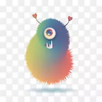 视觉艺术学院创意产业插图-抽象图案毛鸡