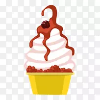 冰淇淋圆锥圣代插图-冰淇淋图片
