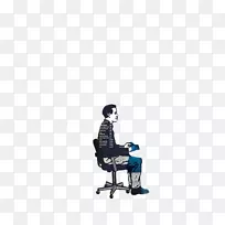 男人坐-意为“坐人”