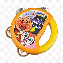 Anpanman agatsuma手鼓玩具乐器面包超人玩具