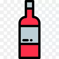 葡萄酒啤酒瓶可伸缩图形图标-鸡尾酒