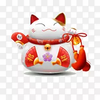Maneki-neko ico-幸运猫材料