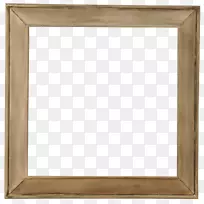 方形画框面积棋盘图案棕色框架