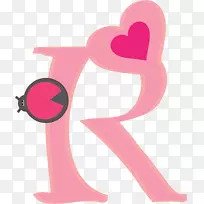 字母粉红色-粉红色字母对r的爱
