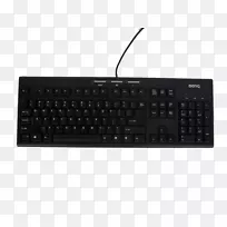 电脑键盘、笔记本电脑、空格键、数字键盘、触摸屏-黑色键盘