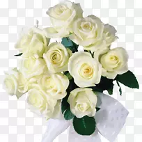 花束玫瑰婚礼-白色玫瑰花束