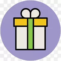 商务网上购物礼物裸必需品电子商务-圣诞图标快乐