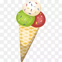 冰淇淋锥图.冰淇淋