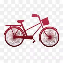 自行车剪影-无变形自行车