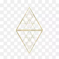 三角形图案-黄金钻石