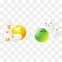 十针保龄球插画-保龄球玩具