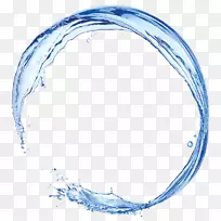 水蓝色水环