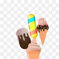 冰淇淋筒冰淇淋巧克力冰淇淋夏季冰淇淋