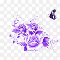 下载花夹艺术-紫牡丹