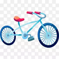 自行车摩托车下载-可爱蓝色自行车