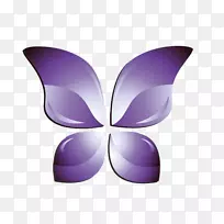 蝴蝶翅膀-紫色蝴蝶翅膀