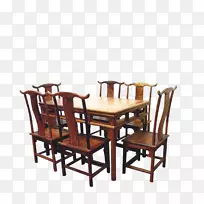 桌椅木家具.桃花心木桌椅