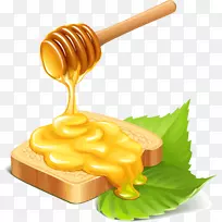 蜂蜜早餐-面包和黄油