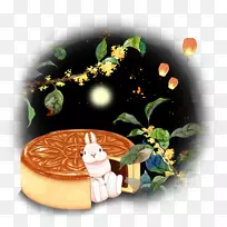 月饼中秋节月兔月饼兔