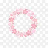 纸粉花-粉红色樱花花瓣