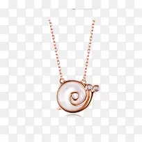 耳环项链珠宝挂件网上购物-蜗牛项链