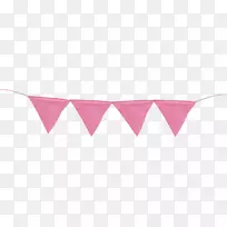花瓣字体-粉红色三角形标志