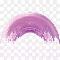 墨水刷.紫色半圆刷