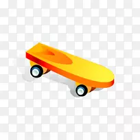 玩具儿童木夹艺术-儿童可爱滑板车