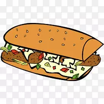 潜艇三明治早餐三明治奶酪三明治火腿美味火腿堡