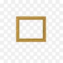 方形面积角图案-金框