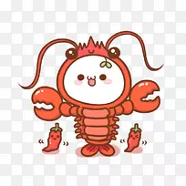 表情龙虾-辣椒酱龙虾尾