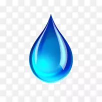 滴水-微妙的蓝色水滴