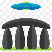 可伸缩图形图标-神秘UFO