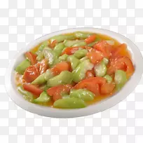 素菜、丝瓜、蔬菜-柿子油炸丝瓜