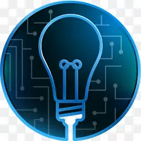 信息蓝-科学灯泡