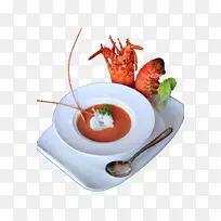 龙虾炖海鲜菜汤-美味的龙虾汤