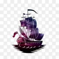 海报招聘墙贴纸信息-海盗船，帆船，邮轮