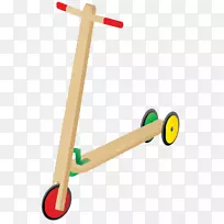玩具踢滑板车儿童图标-滑板车木