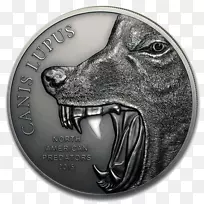 北美灰狼银币-郎头纪念币