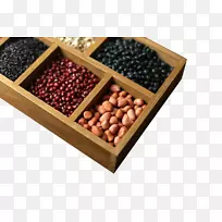 超级食物-盒子里的花生，红豆，黑豆