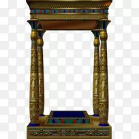古埃及剪贴画-埃及风格的小亭子